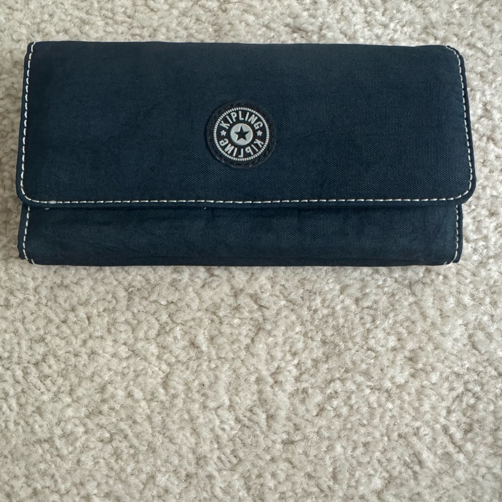 Kipling Dark Blue Wallet with Logo
